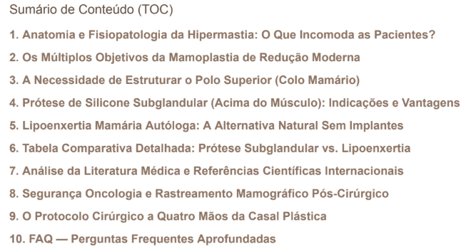 mamoplastia de reducao protese subglandular ou lipoenxertia