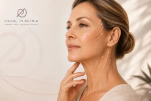 Ilustração de vetores de rejuvenescimento facial